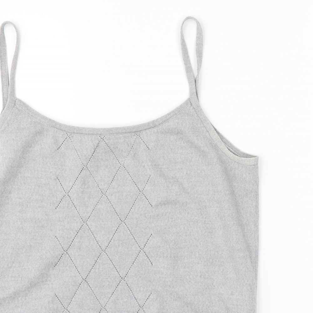 M&S Womens Grey   Basic Tank Size M