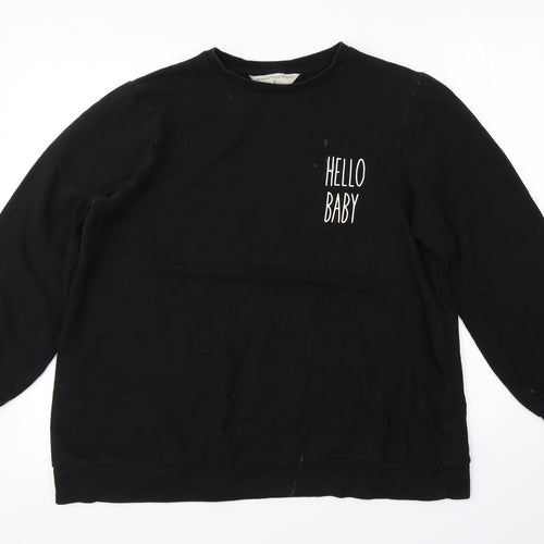 Primark Womens Black   Pullover Jumper Size 10