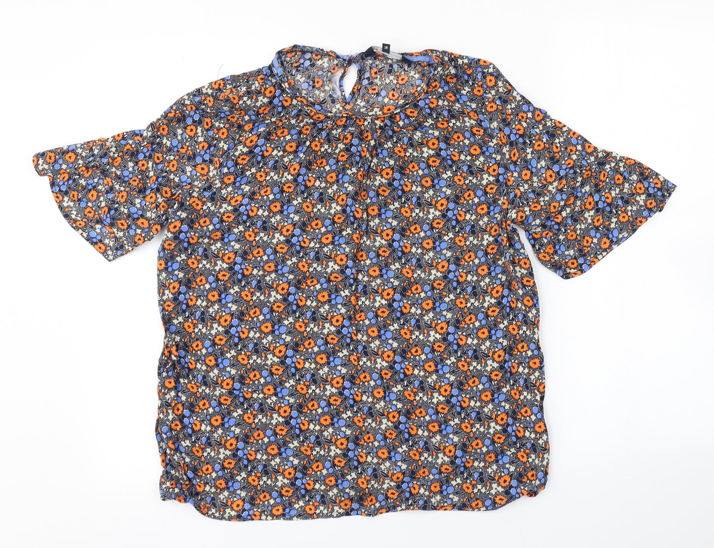 Crew Clothing Womens Multicoloured Floral  Basic Blouse Size 14