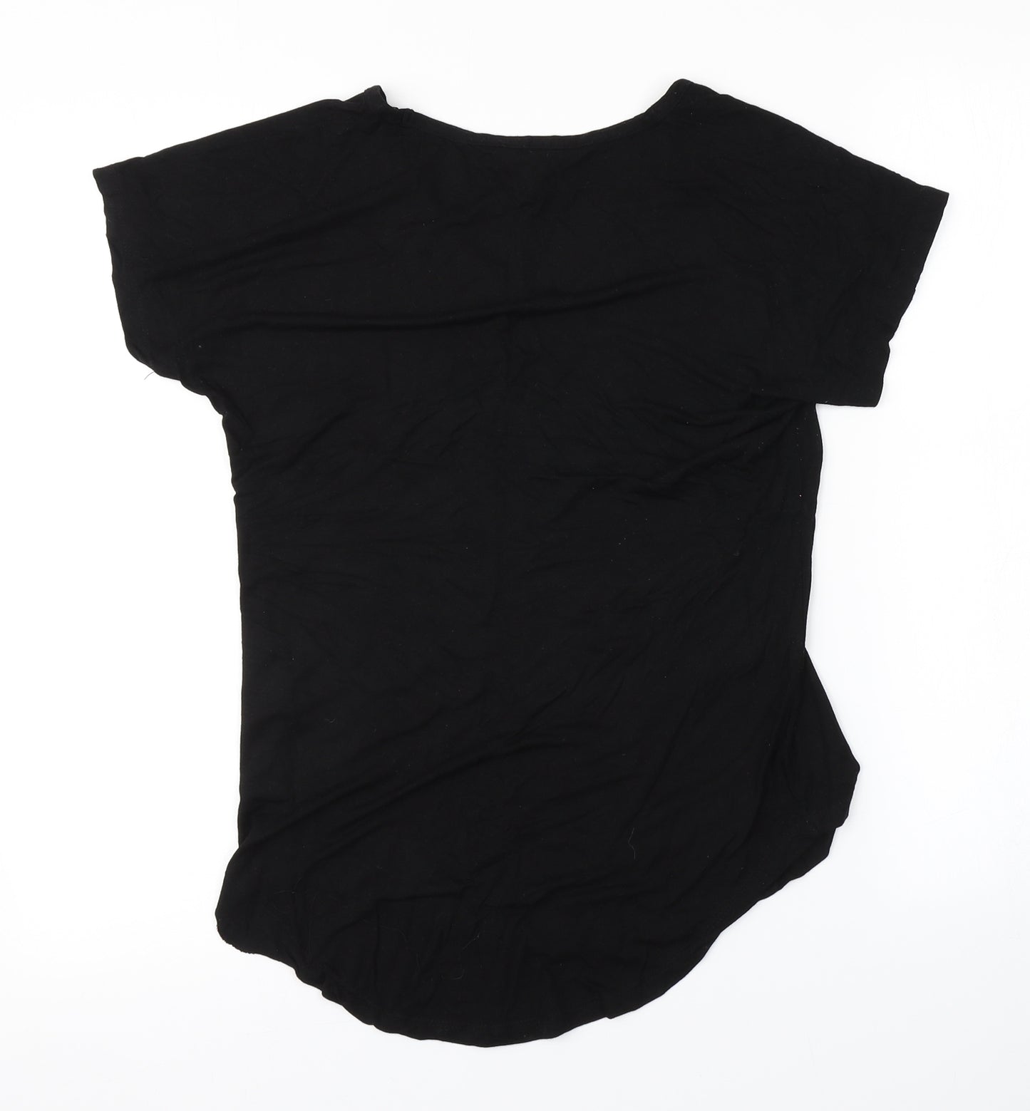 Peacocks Womens Black   Basic T-Shirt Size 8