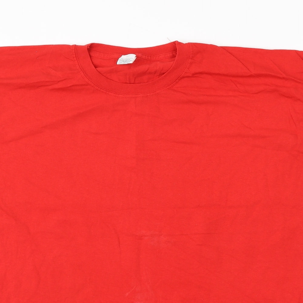 Preworn Mens Red    T-Shirt Size XL