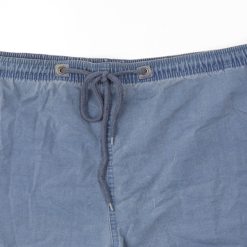 BHS Mens Blue   Chino Shorts Size L