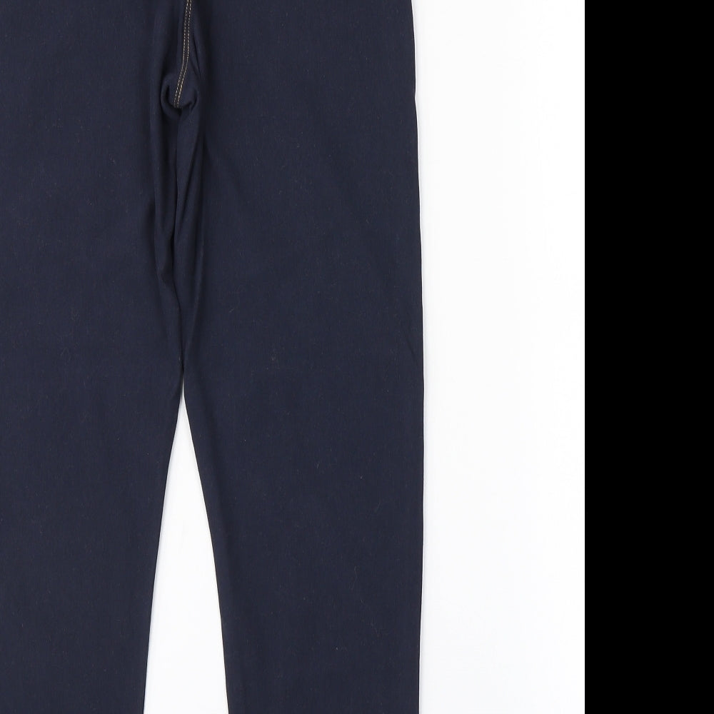 TU Womens Blue Herringbone  Jegging Jeans Size 14 L24 in