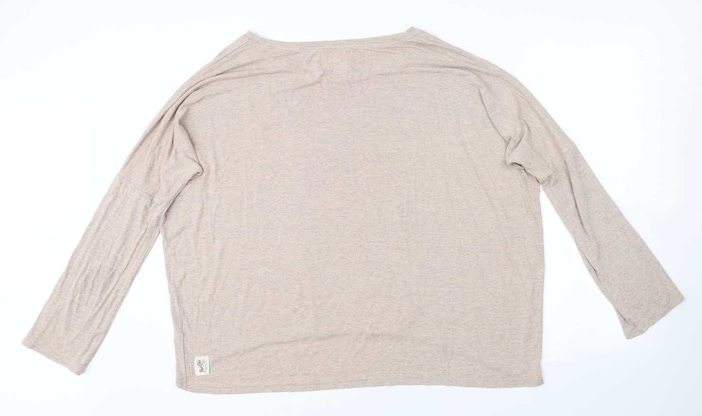 Preworn Womens Beige   Basic T-Shirt Size 2