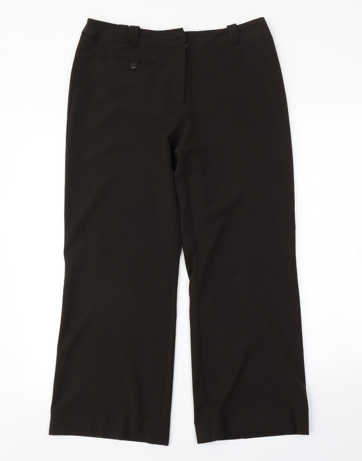 Debenhams Womens Brown   Trousers  Size 12 L26 in