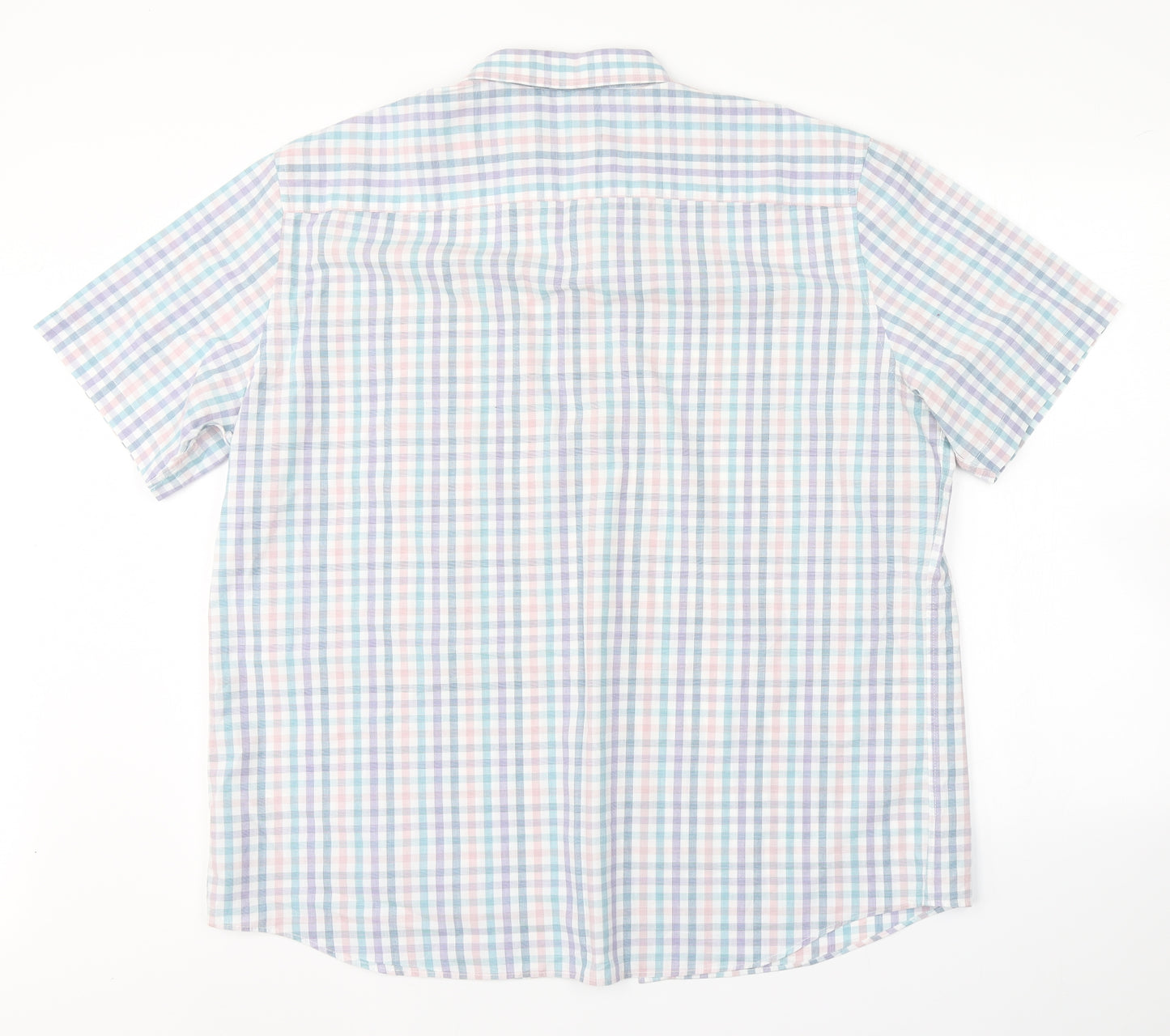 M&S Mens Multicoloured Check   Button-Up Size XL