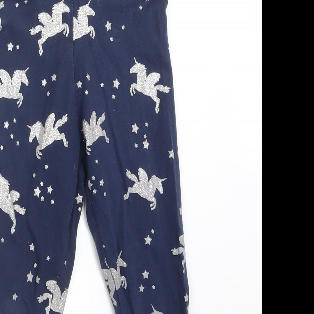Blue Zoo Girls Blue   Jegging Trousers Size 3-4 Years - UNICORN STARS