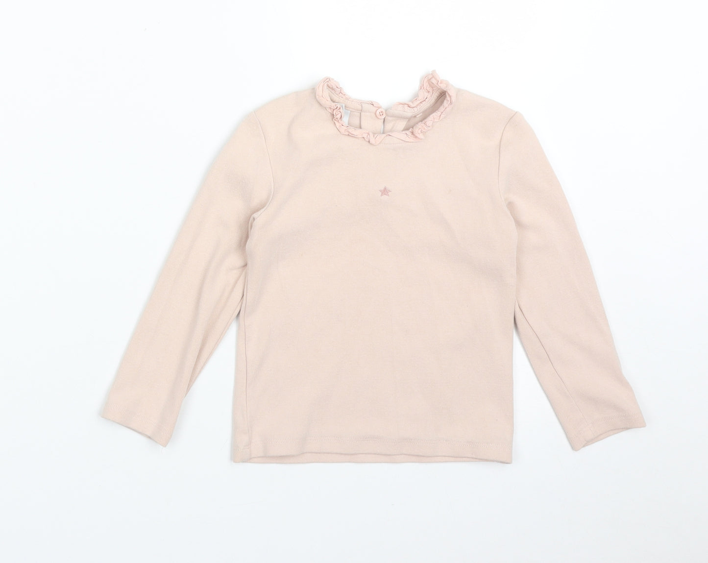 NEXT Girls Pink   Basic T-Shirt Size 2-3 Years  - STAR