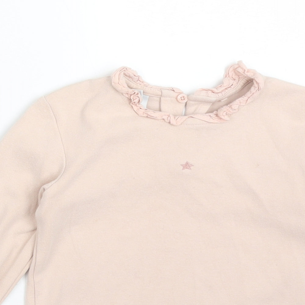 NEXT Girls Pink   Basic T-Shirt Size 2-3 Years  - STAR