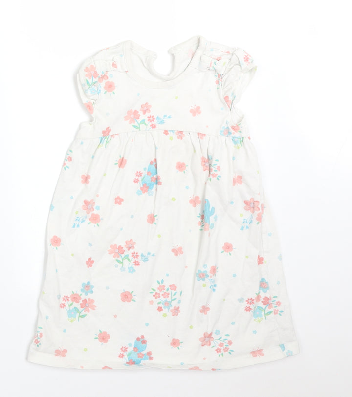 George Girls Multicoloured Floral A-Line Size 18-24 Months