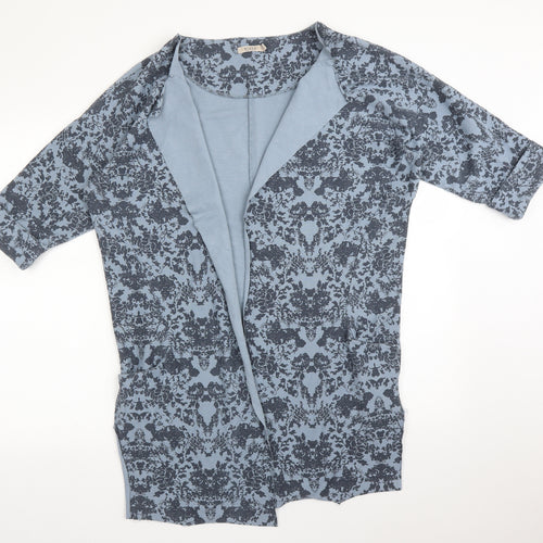 WI&CO Womens Blue Floral  Cardigan Jumper Size L