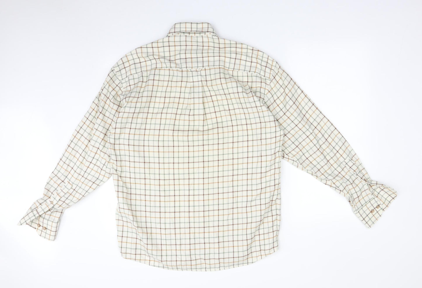 Le Chameau Mens Multicoloured Check   Button-Up Size M