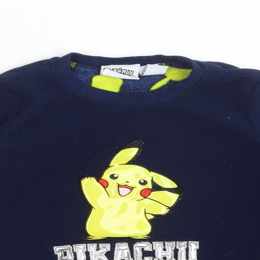Primark Boys Blue   Pullover Sweatshirt Size 2-3 Years  - PIKACHU