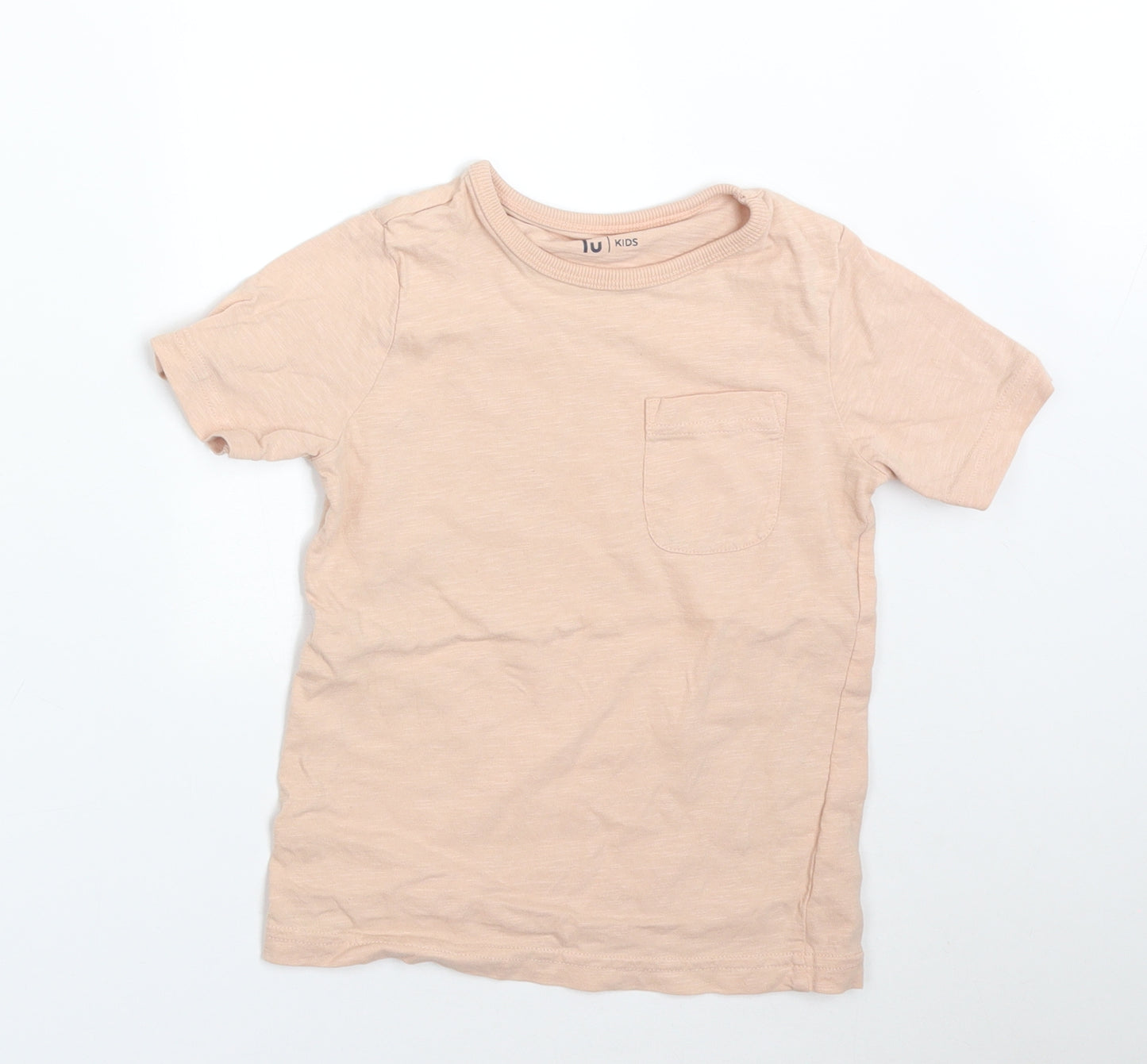 TU Boys Orange   Basic T-Shirt Size 2-3 Years