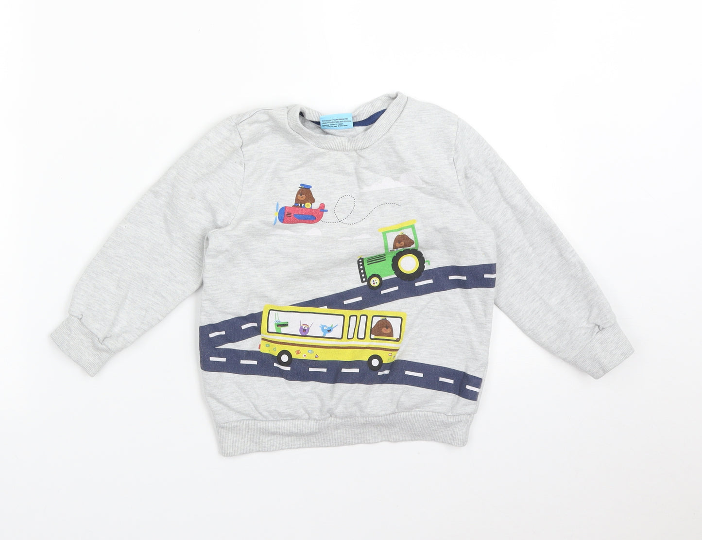 George Boys Grey   Pullover Sweatshirt Size 2-3 Years  - HEY DUGGIE