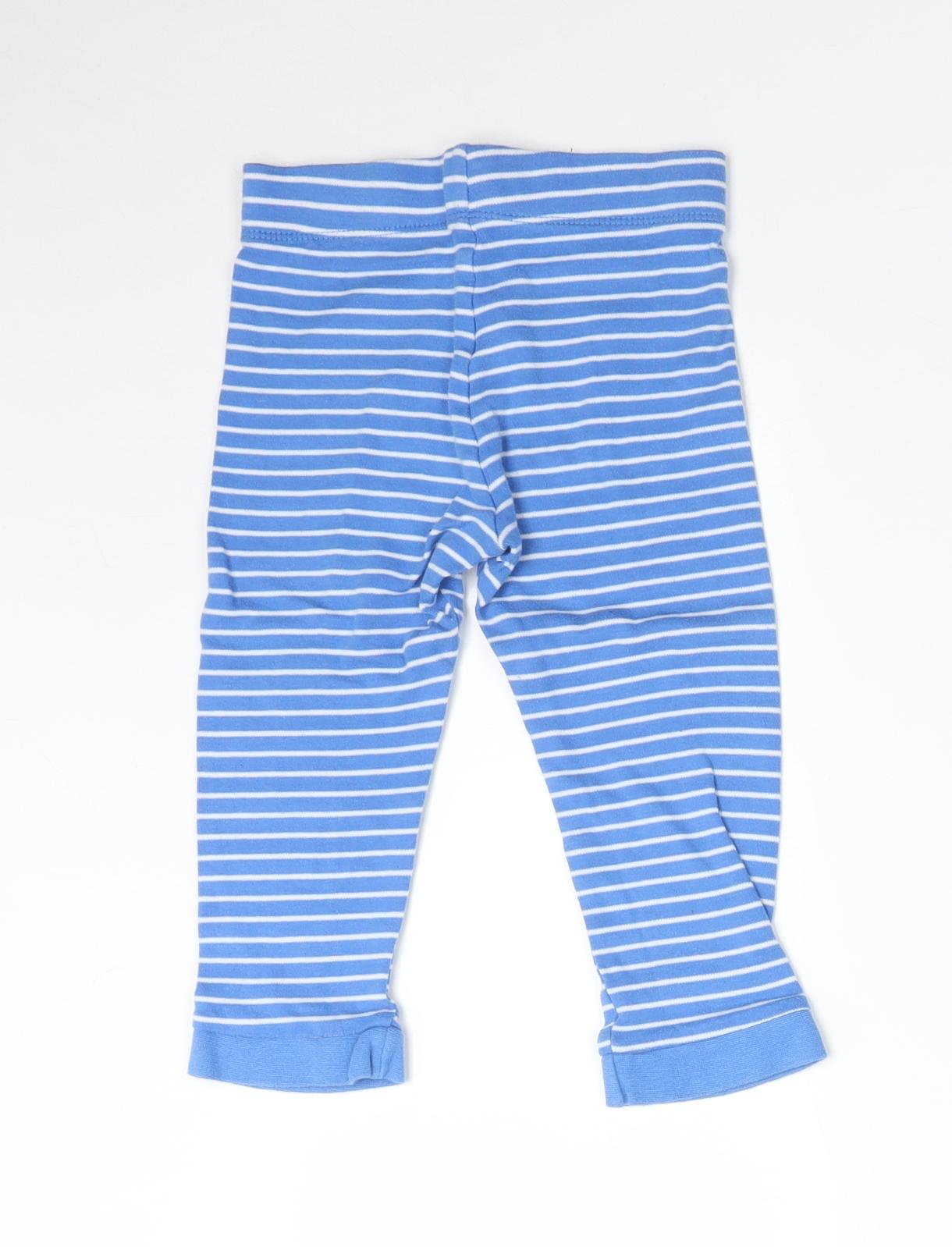 F&F Boys Multicoloured Striped   Pyjama Pants Size 2-3 Years