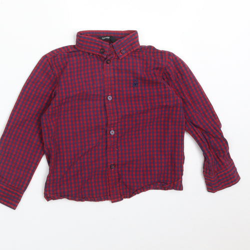 George Boys Multicoloured Check  Basic Button-Up Size 18-24 Months