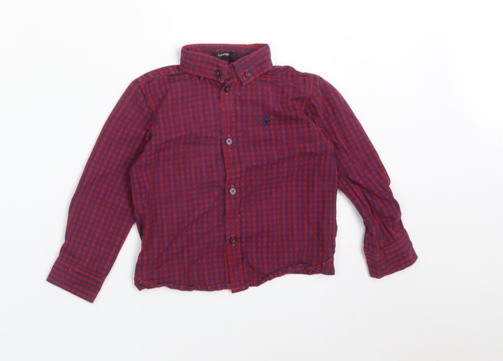 George Boys Multicoloured Check  Basic Button-Up Size 18-24 Months