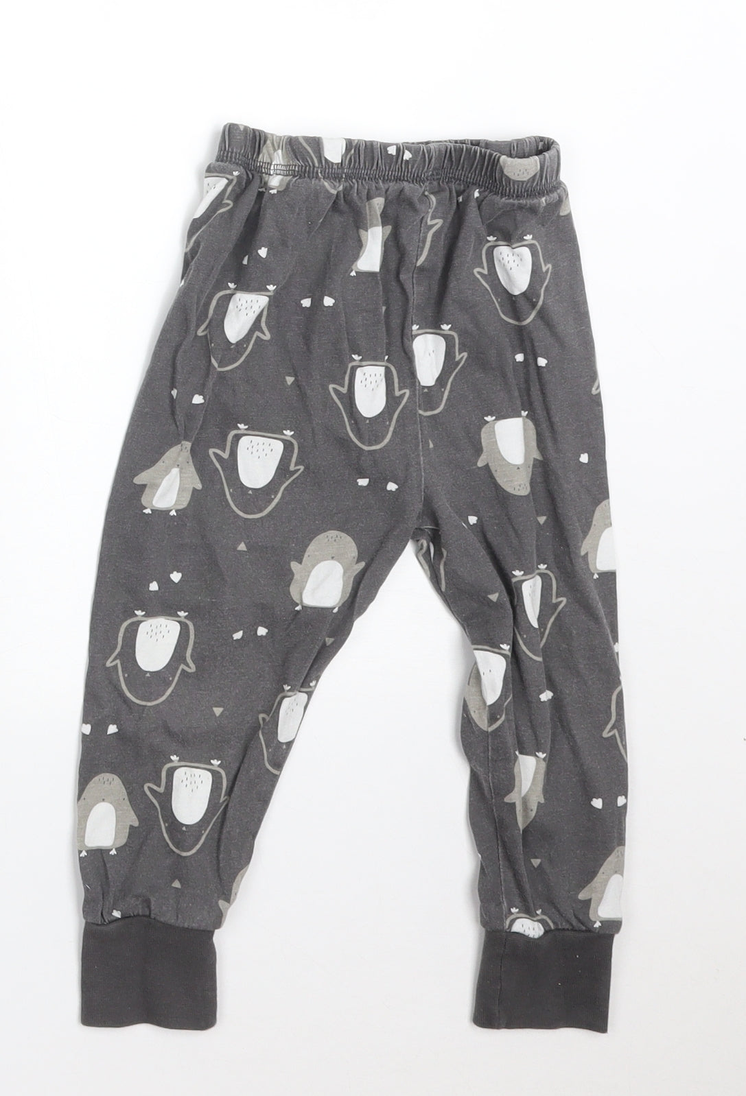 George Boys Grey Animal Print   Pyjama Pants Size 2-3 Years  - PENGUINS