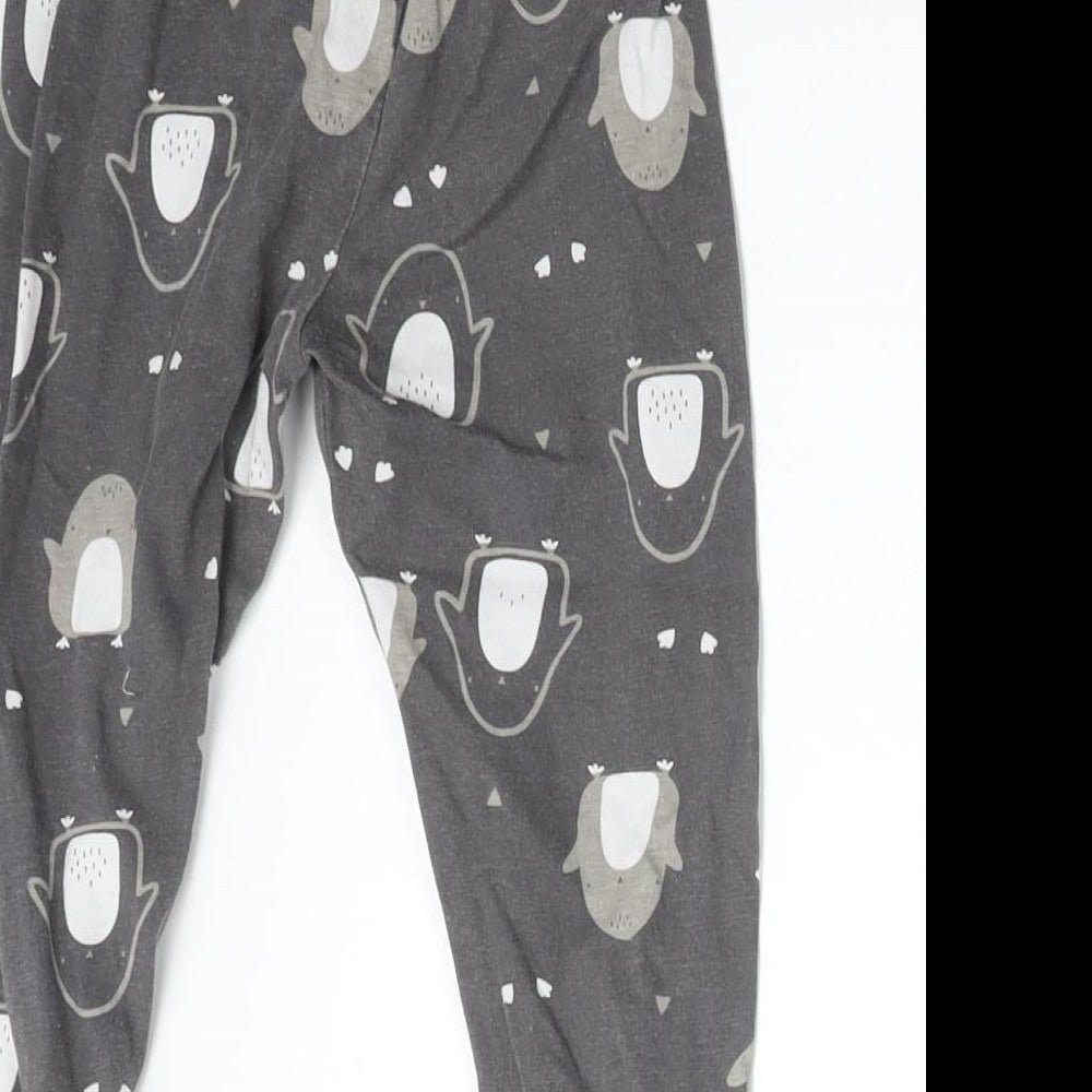 George Boys Grey Animal Print   Pyjama Pants Size 2-3 Years  - PENGUINS