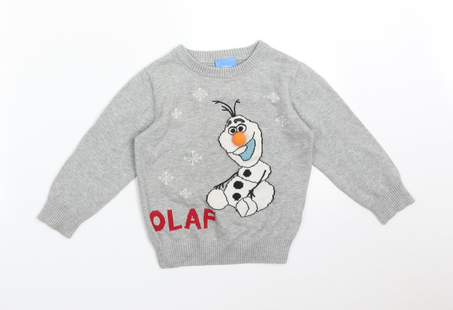 NEXT Girls Grey   Pullover Sweatshirt Size 2-3 Years  - OLAF