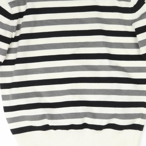 ARMANDO UOMO Womens Multicoloured Striped  Pullover Sweatshirt Size XL