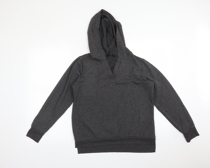 Peacocks Womens Grey Pullover Hoodie Size 10