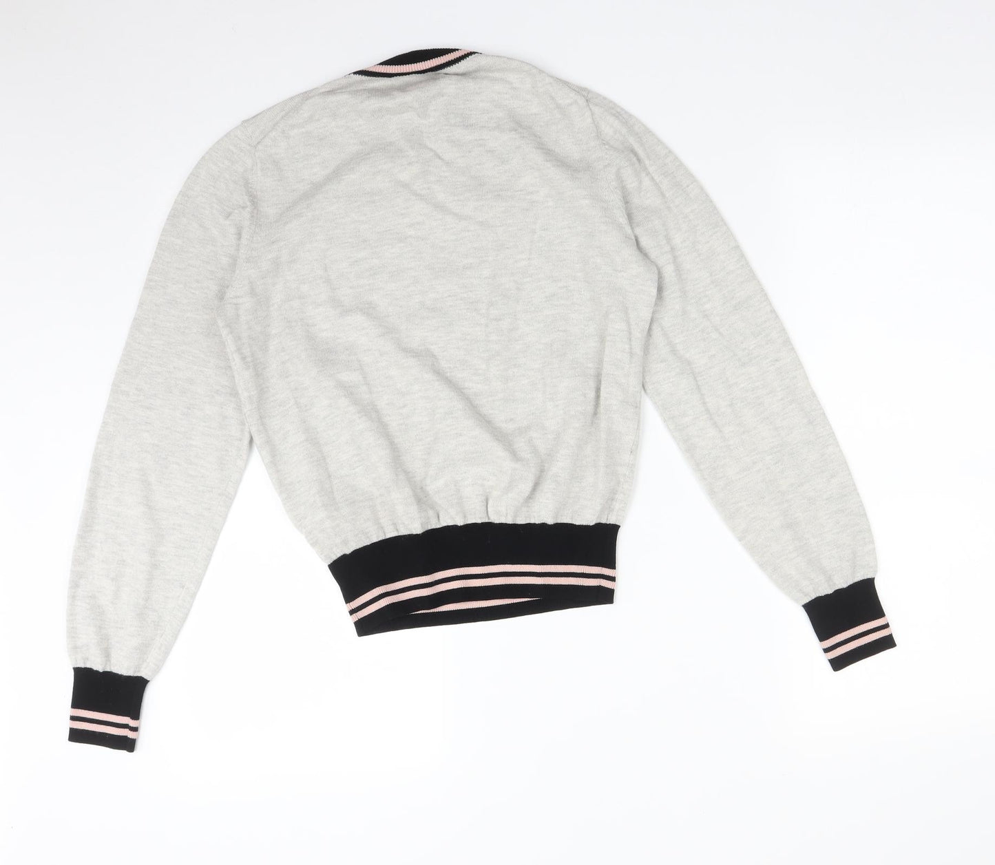 JACK WILLIS Womens Multicoloured Striped  Pullover Sweatshirt Size 12