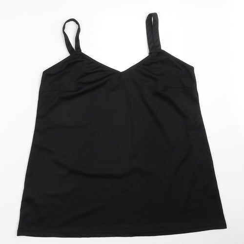 M&Co Womens Black   Camisole T-Shirt Size 20