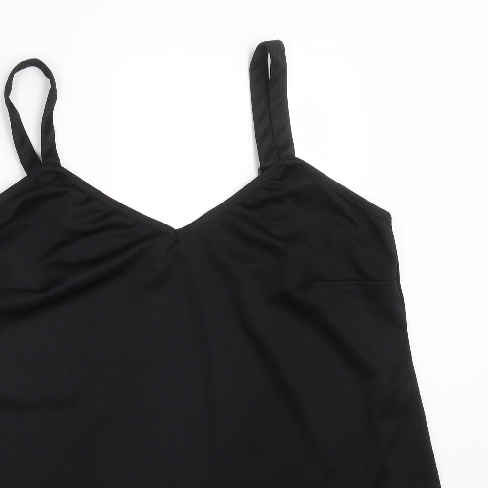 M&Co Womens Black   Camisole T-Shirt Size 20