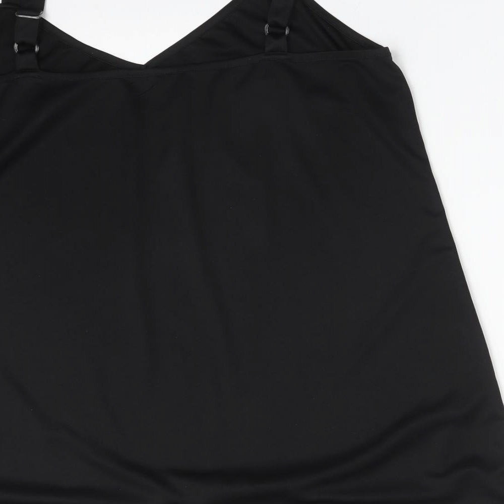 M&Co Womens Black   Camisole T-Shirt Size 20