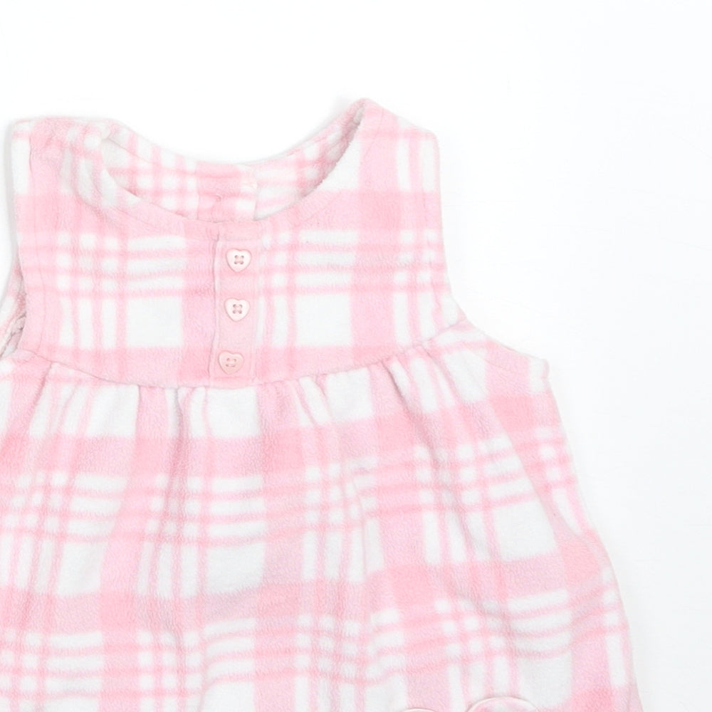 George Girls Pink Check  A-Line  Size 6-9 Months