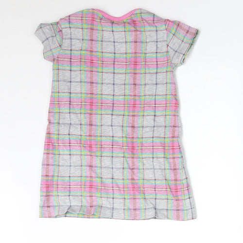 M&Co Girls Multicoloured Check  A-Line  Size 9-12 Months