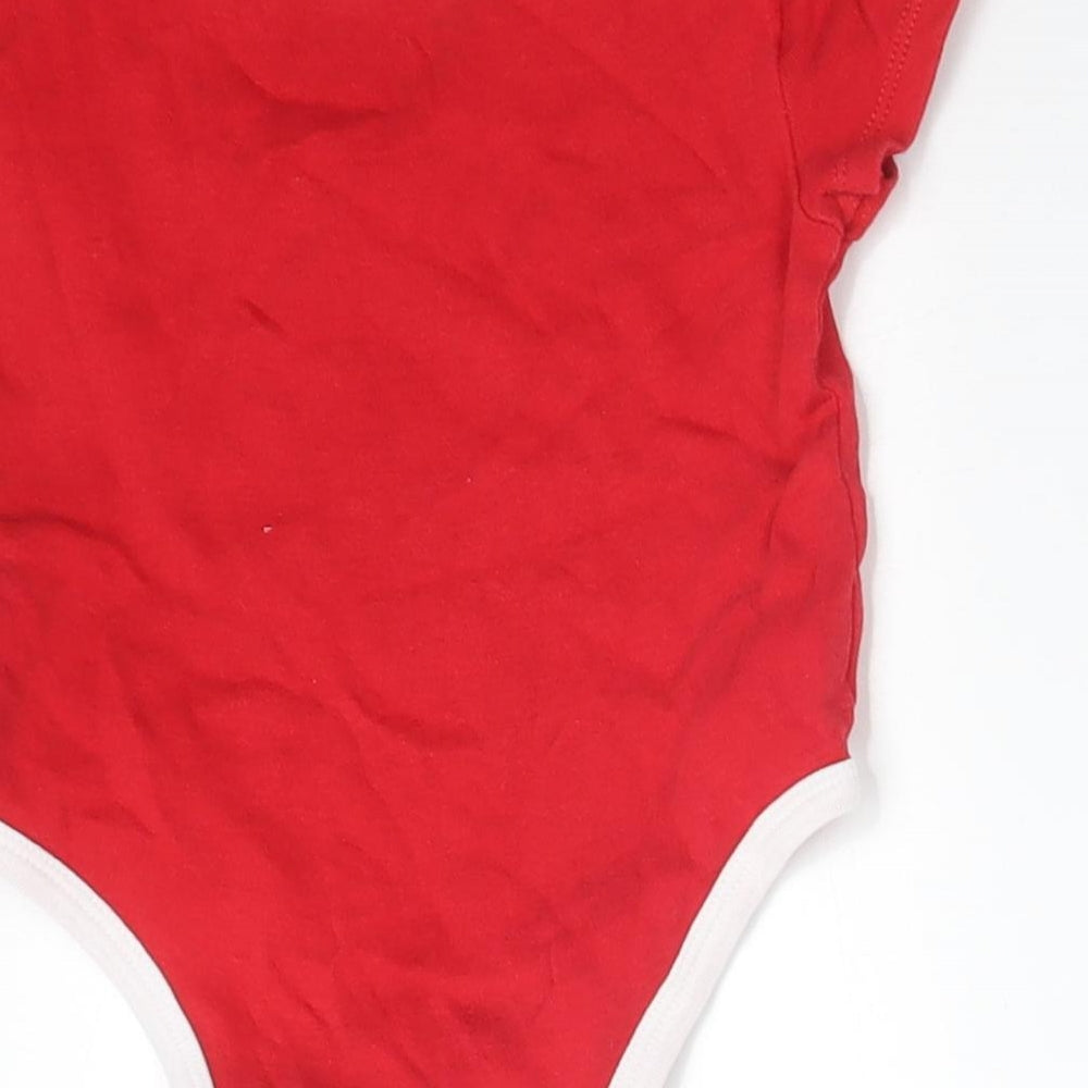 PEP&CO Baby Red   Babygrow One-Piece Size 6-9 Months  - MY FIRST CHRISTMAS