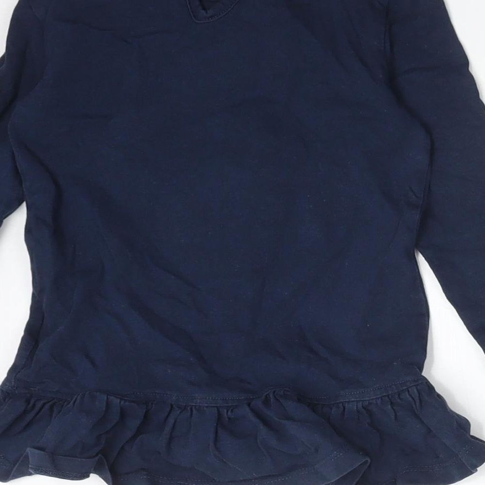 Blue Zoo Girls Blue   Basic T-Shirt Size 12-18 Months  - HOUSE
