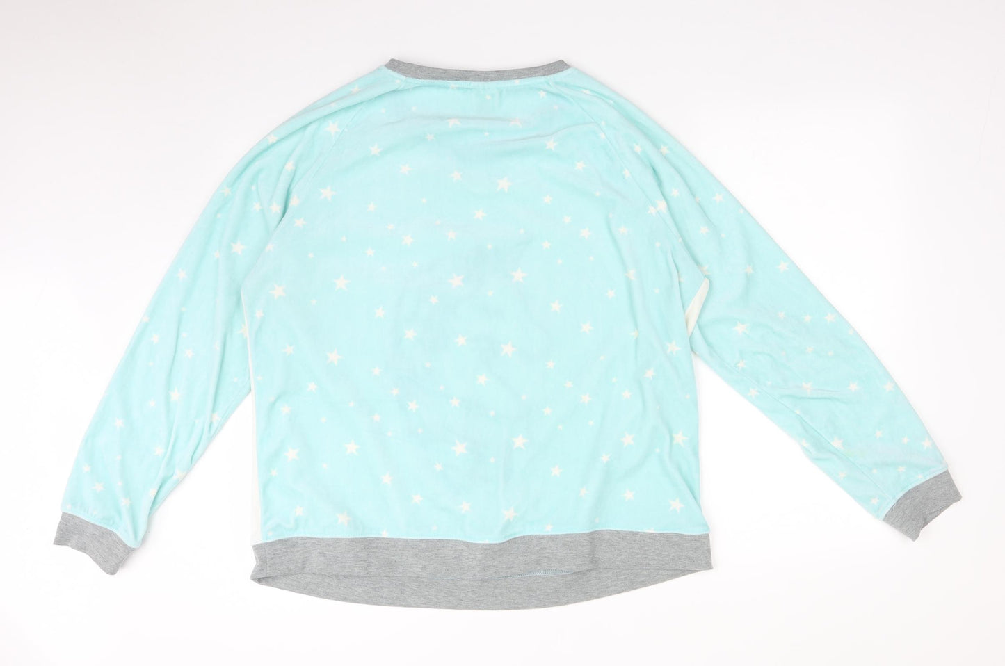 Peacocks Womens Multicoloured Solid   Pyjama Top Size 20  - UNICORN STARS