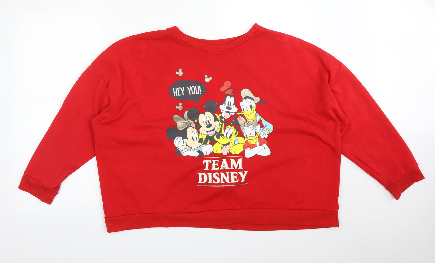 Primark Womens Red   Pullover Sweatshirt Size XL  - DISNEY