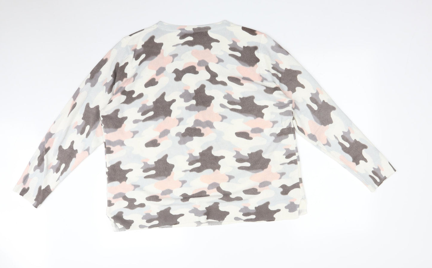M&S Womens Multicoloured Camouflage  Basic T-Shirt Size 20