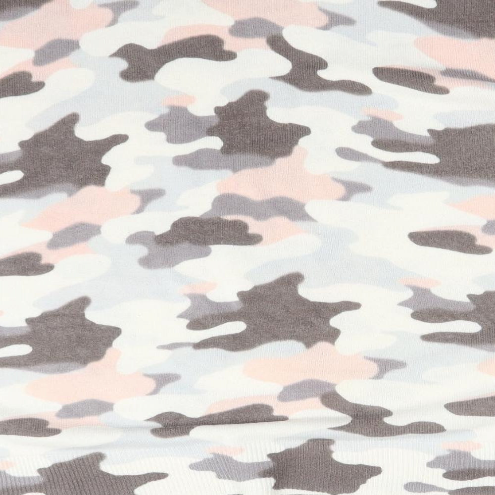 M&S Womens Multicoloured Camouflage  Basic T-Shirt Size 20