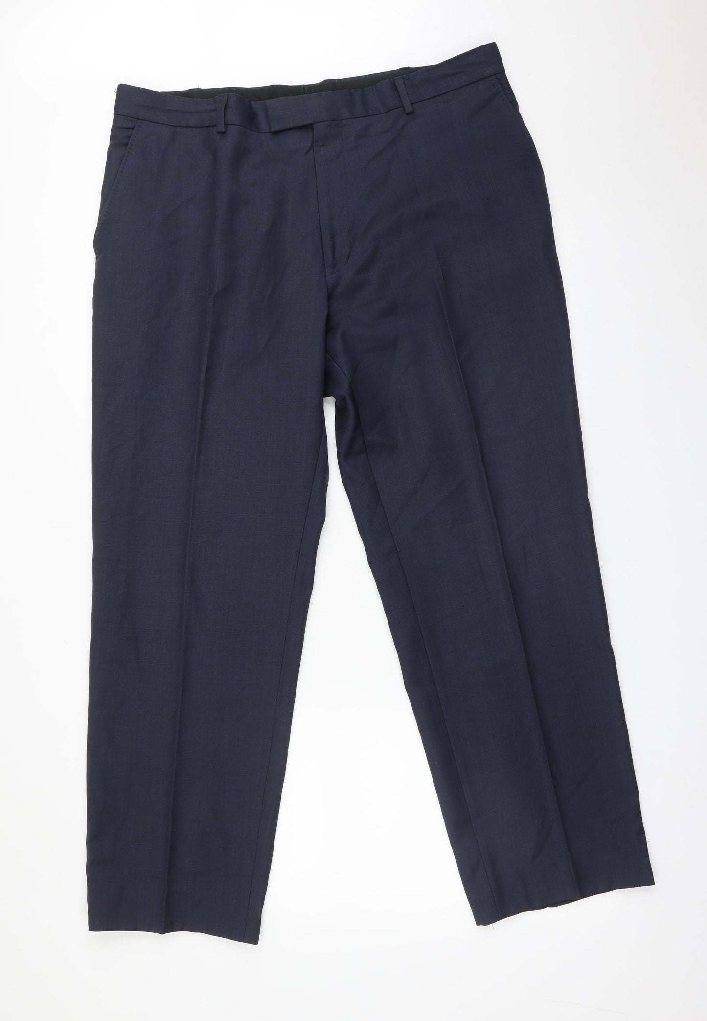 Jaeger Mens Blue   Dress Pants Trousers Size 38 L28 in