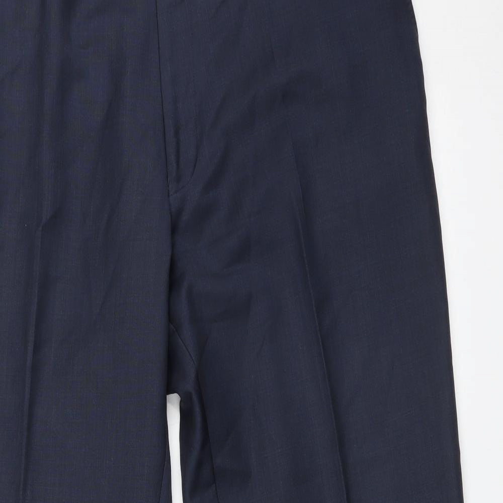 Jaeger Mens Blue   Dress Pants Trousers Size 38 L28 in