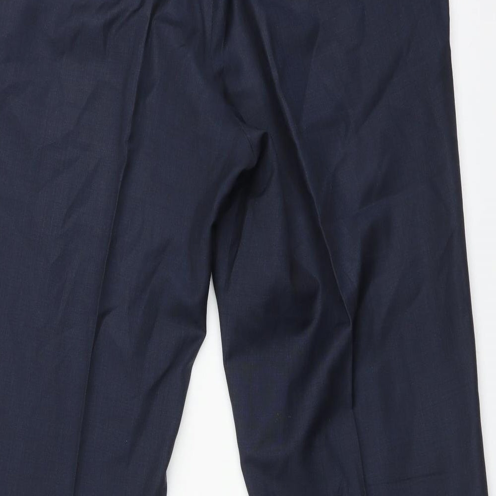 Jaeger Mens Blue   Dress Pants Trousers Size 38 L28 in