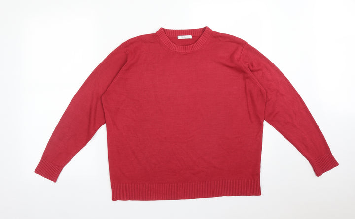 Berkertex Womens Red Pullover Sweatshirt Size 16