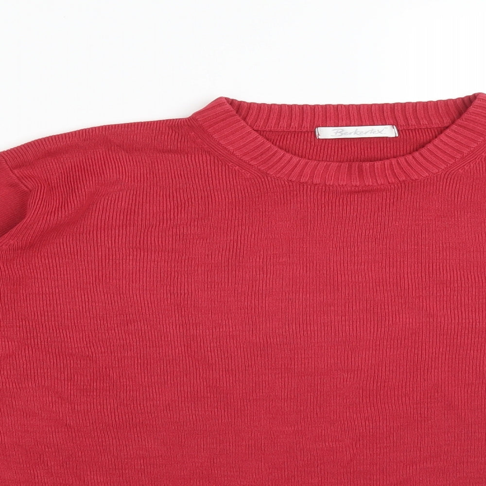 Berkertex Womens Red   Pullover Sweatshirt Size 16