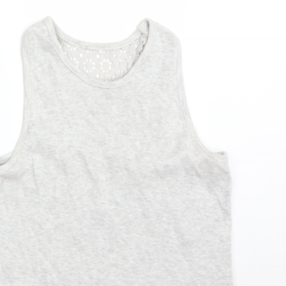 George Girls Grey   Basic Tank Size 13-14 Years