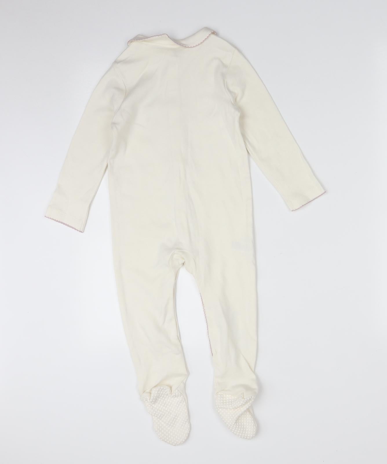 TU Baby White Floral  Babygrow One-Piece Size 18-24 Months