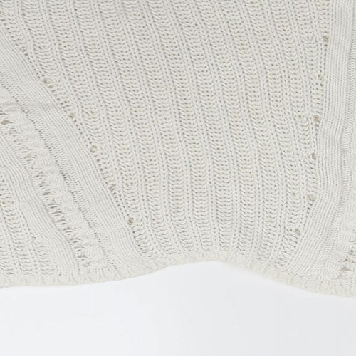 Topshop Womens White   Pullover Sweatshirt Size 10