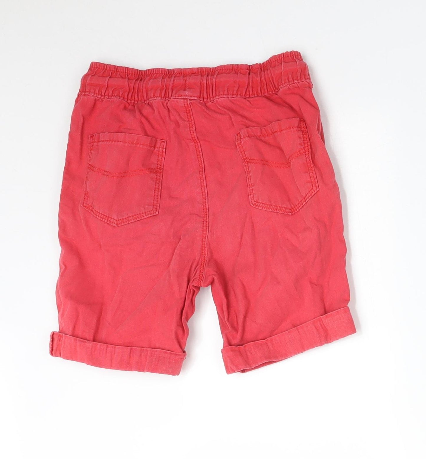 George Boys Red   Chino Shorts Size 4-5 Years