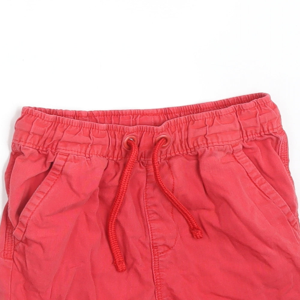 George Boys Red   Chino Shorts Size 4-5 Years