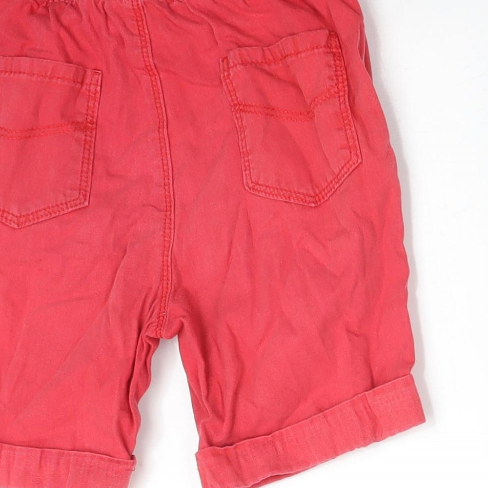 George Boys Red   Chino Shorts Size 4-5 Years